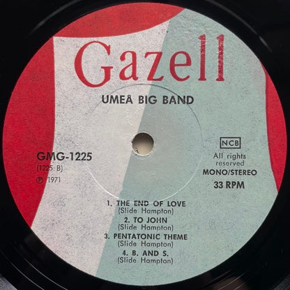 UMEA BIG BAND - SLIDE HAMPTON IN MONTREUX on Swedish Gazell original