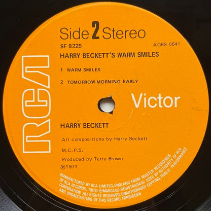 HARRY BECKETT / WARM SMILES - UK RCA original