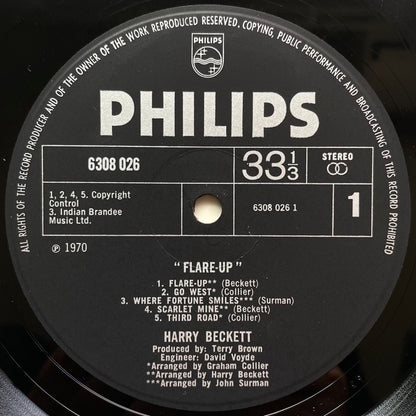 HARRY BECKETT / FLARE UP - UK Philips original