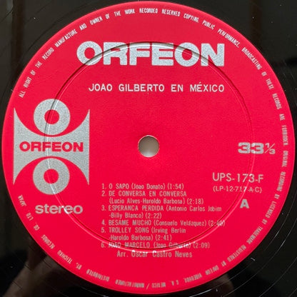 JOAO GILBERTO / EN MEXICO - Japan Orfeon