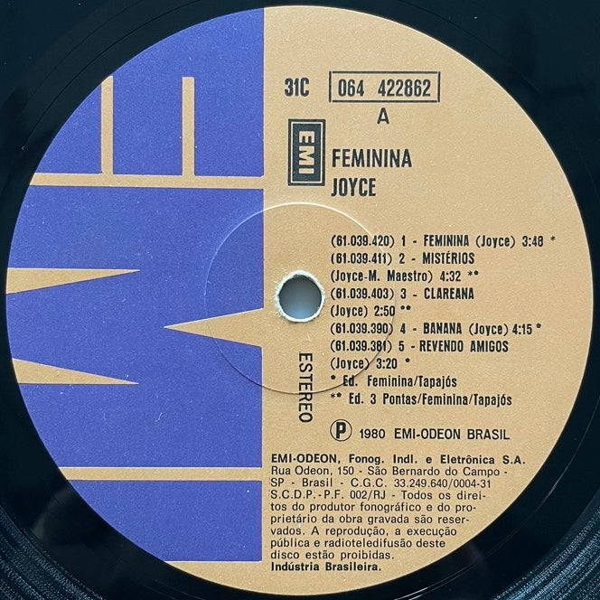 JOYCE / FEMININA - Brazil EMI Original