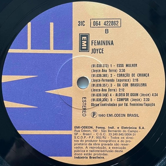 JOYCE / FEMININA - Brazil EMI Original