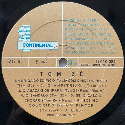 TOM ZE / (1972) - Brazil Continental Original