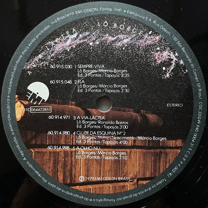 LO BORGES / A VIA LACTEA - Brazil EMI Original