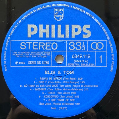ELIS REGINA & TOM JOBIM / ELIS & TOM - Brazil Philips Original