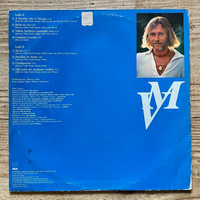 MARCOS VALLE / VONTADE DE REVER VOCE - Brazil Som Livre Original