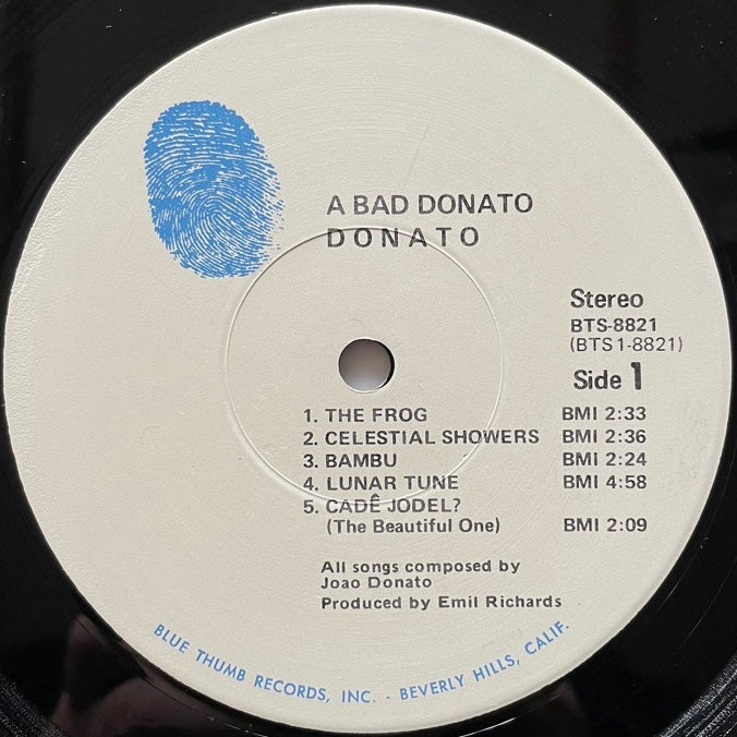 JOAO DONATO / A BAD DONATO - US Blue Thumb Original