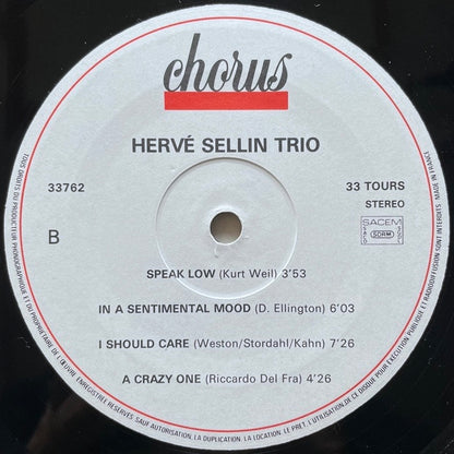 HERVE SELLIN TRIO / HAPPY MEETING - French Chorus Original