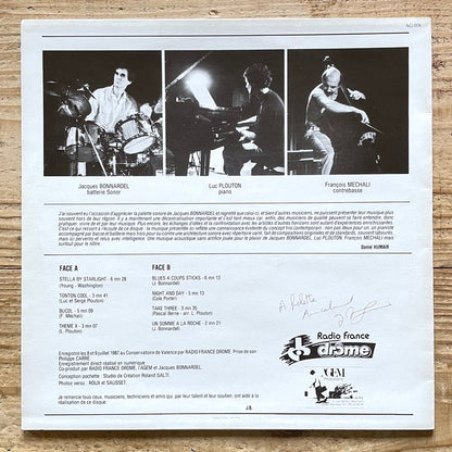 JACQUES BONNARDEL TRIO - French Agem Original
