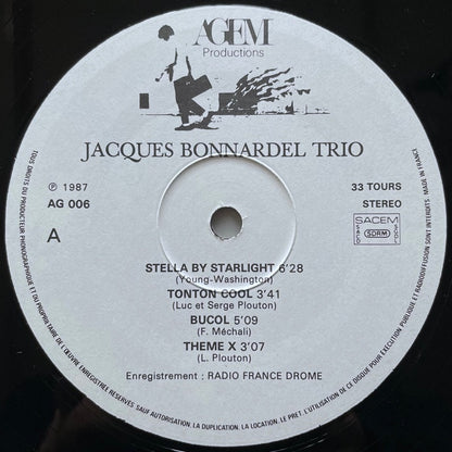 JACQUES BONNARDEL TRIO - French Agem Original