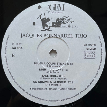 JACQUES BONNARDEL TRIO - French Agem Original