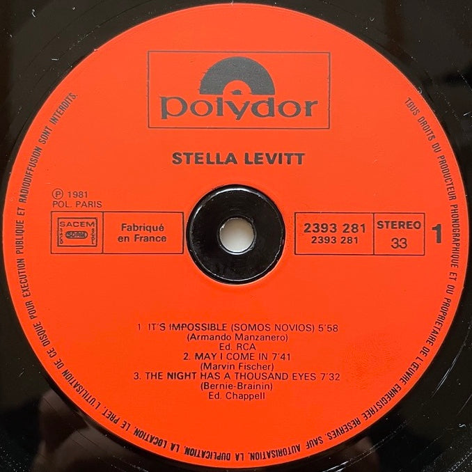 STELLA LEVITT - French Polydor Original