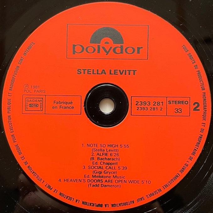 STELLA LEVITT - French Polydor Original