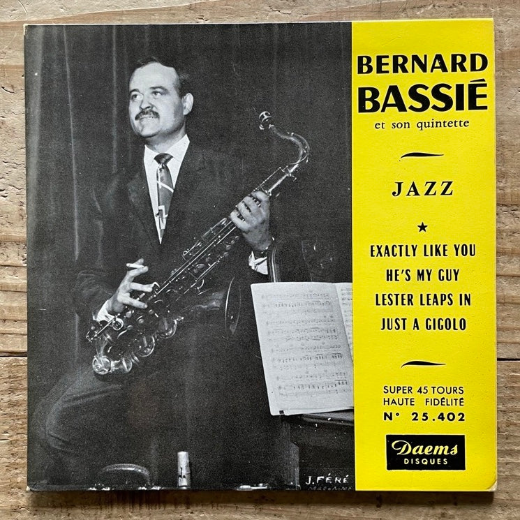 BERNARD BASSIE ET SON QUINTETTE / JAZZ (EP) - French Daems Original