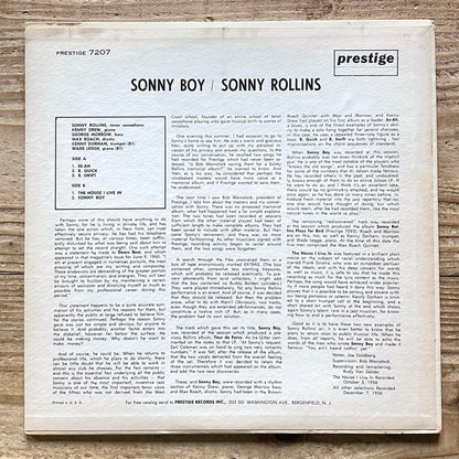 SONNY ROLLINS / SONNY BOY - US Prestige Original