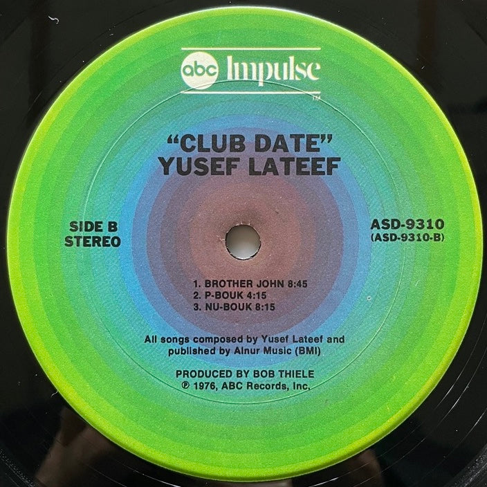 YUSEF LATEEF / CLUB DATE - US Impulse Original