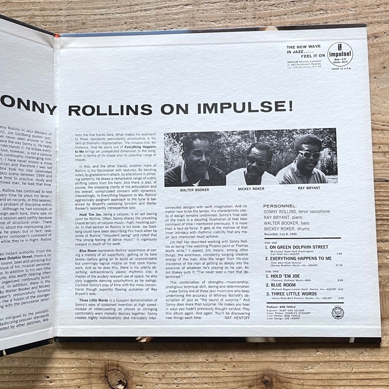 SONNY ROLLINS / ON IMPULSE - US Impulse Original