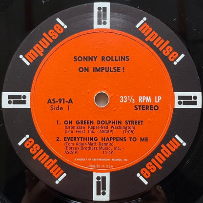 SONNY ROLLINS / ON IMPULSE - US Impulse Original