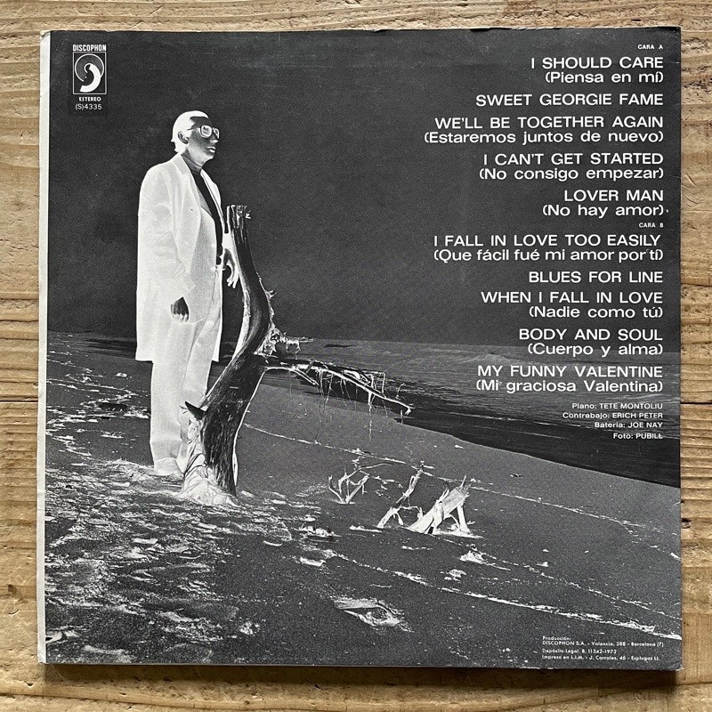 TETE MONTOLIU TRIO / RECORDANDO A LINE - Spanish Discophon