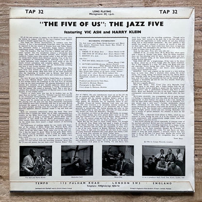 THE JAZZ FIVE / THE FIVE OF US - UK Tempo Original