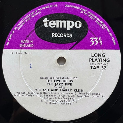 THE JAZZ FIVE / THE FIVE OF US - UK Tempo Original