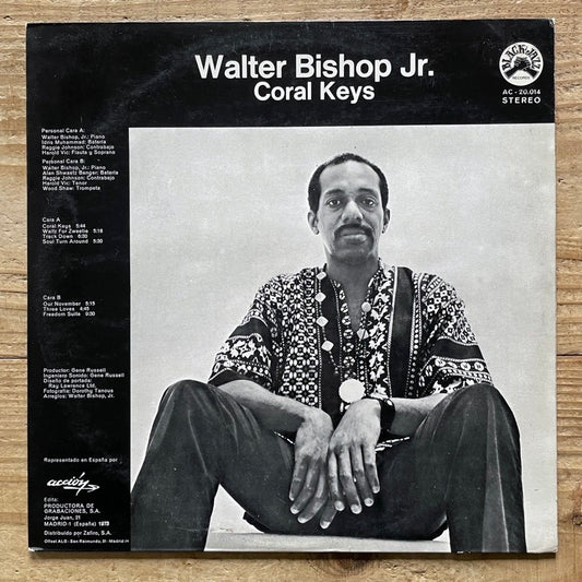 WALTER BISHOP JR. / CORAL KEYS - US Black Jazz Original in spanish sleeve