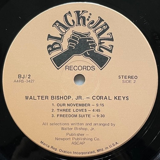 WALTER BISHOP JR. / CORAL KEYS - U.S. Black Jazz Original in spanish sleeve