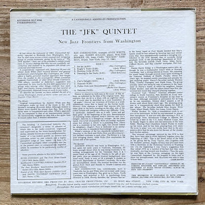 THE JFK QUINTET / NEW JAZZ FRONTIERS FROM WASHINGTON - US Riverside Original