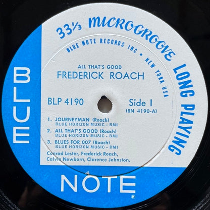 FREDDIE ROACH / ALL THAT'S GOOD - US Blue Note Original