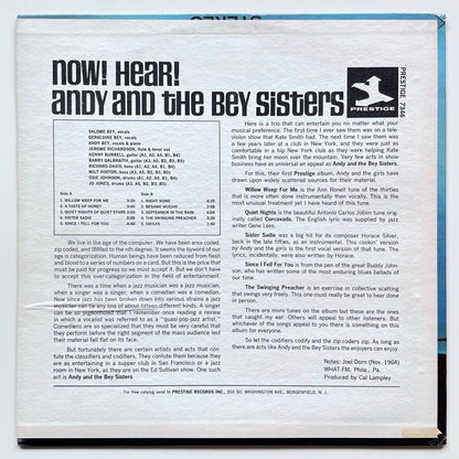 ANDY AND THE BEY SISTERS / NOW! HEAR! - US Prestige original