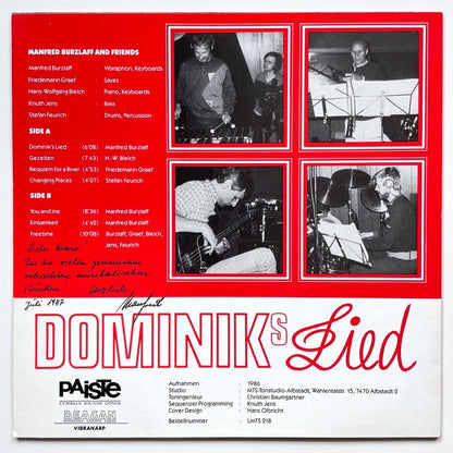 MANFRED BURZLAFF AND FRIENDS / DOMINIK'S LIED - German private original