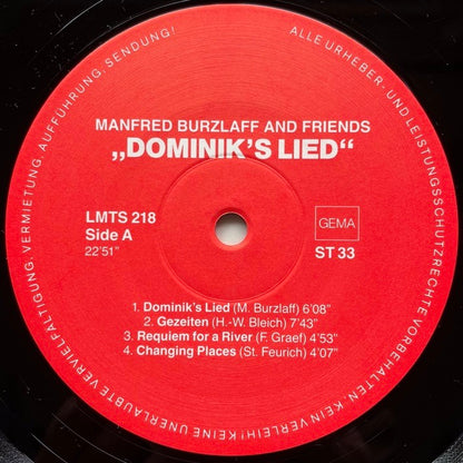 MANFRED BURZLAFF AND FRIENDS / DOMINIK'S LIED - German private original