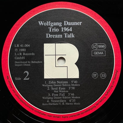 WOLFGANG DAUNER TRIO / DREAM TALK - German L+R