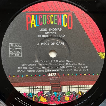 LEON THOMAS feat. FREDDIE HUBBARD / A PIECE OF CAKE - Italy Palcoscenico Original