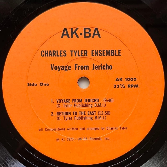 CHARLES TYLER ENSEMBLE / VOYAGE FROM JERICHO - US AK-BA original Orange cover