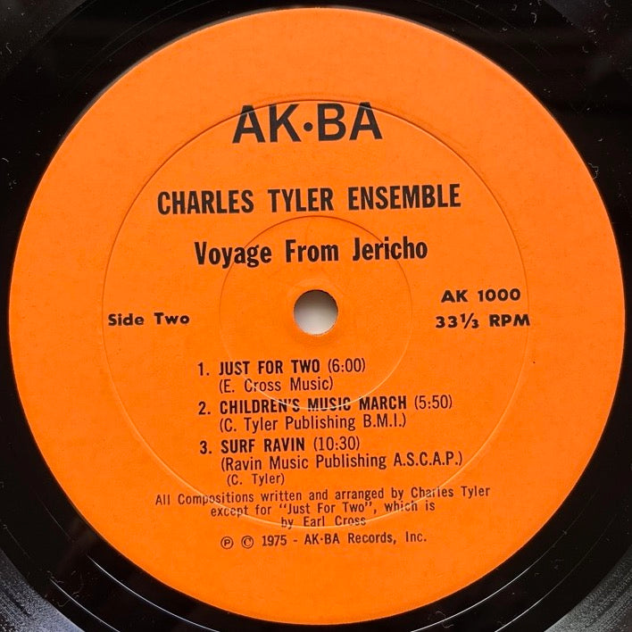 CHARLES TYLER ENSEMBLE / VOYAGE FROM JERICHO - US AK-BA original Orange cover