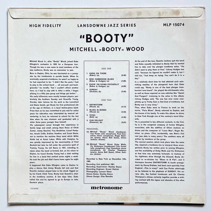 MICHELL "BOOTY" WOOD / BOOTY - Danish Metronome LP feat. Paul Gonsalves