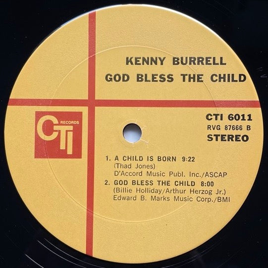 KENNY BURRELL / GOD BLESS THE CHILD - US CTI