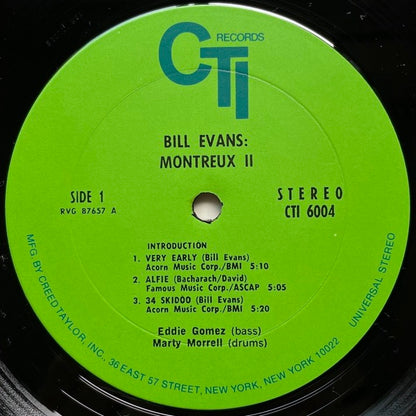 BILL EVANS / MONTREUX II - US CTI Original