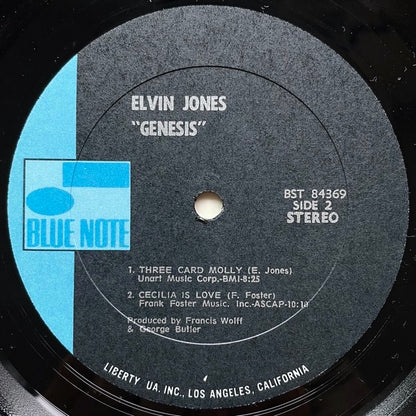 ELVIN JONES / GENESIS - US Blue Note Liberty/UA