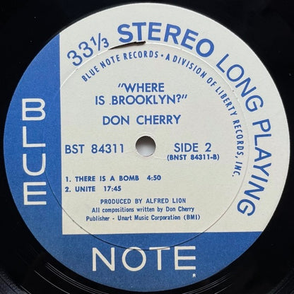 DON CHERRY / WHERE IS BROOKLYN? on Blue Note Liberty Original