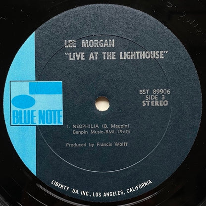 LEE MORGAN / LIVE AT THE LIGHTHOUSE on Blue Note - US Liberty/UA 2LP