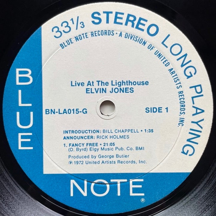 ELVIN JONES / LIVE AT THE LIGHTHOUSE on Blue Note - US UA Original 2LP