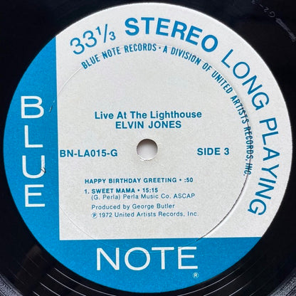 ELVIN JONES / LIVE AT THE LIGHTHOUSE on Blue Note - US UA Original 2LP