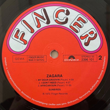 SUNBIRDS / ZAGARA - German Finger Original