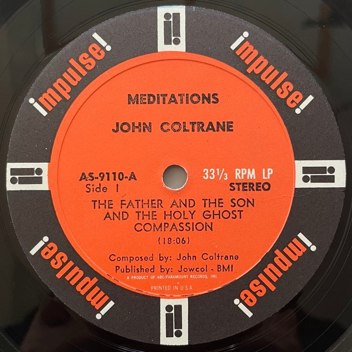 JOHN COLTRANE / MEDITATIONS - US Impulse Original