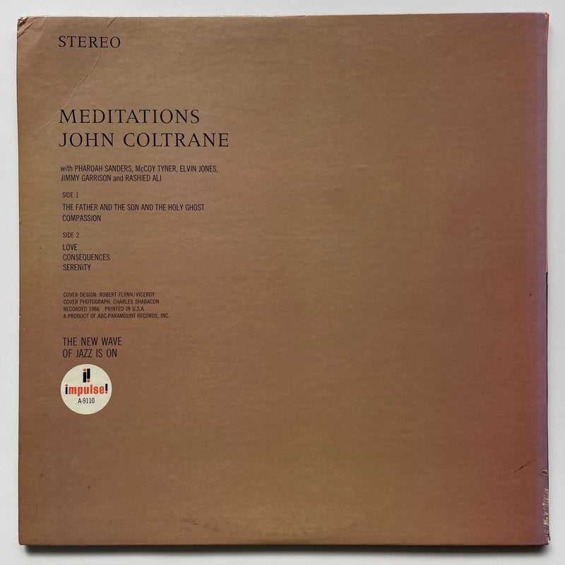 JOHN COLTRANE / MEDITATIONS - US Impulse Original