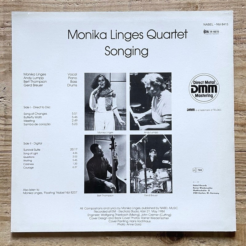MONIKA LINGES QUARTET / SONGING - German Nabel Original