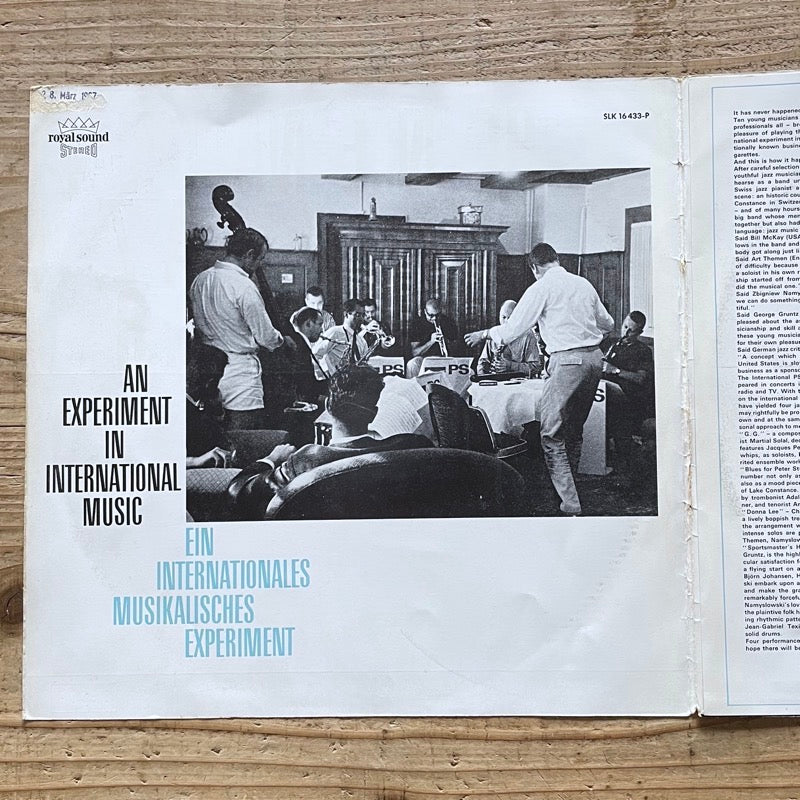 THE INTERNATIONAL PS JAZZ ORCHESTRA - German Decca Original