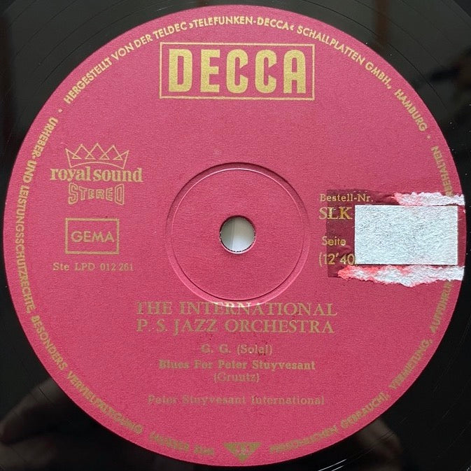 THE INTERNATIONAL PS JAZZ ORCHESTRA - German Decca Original
